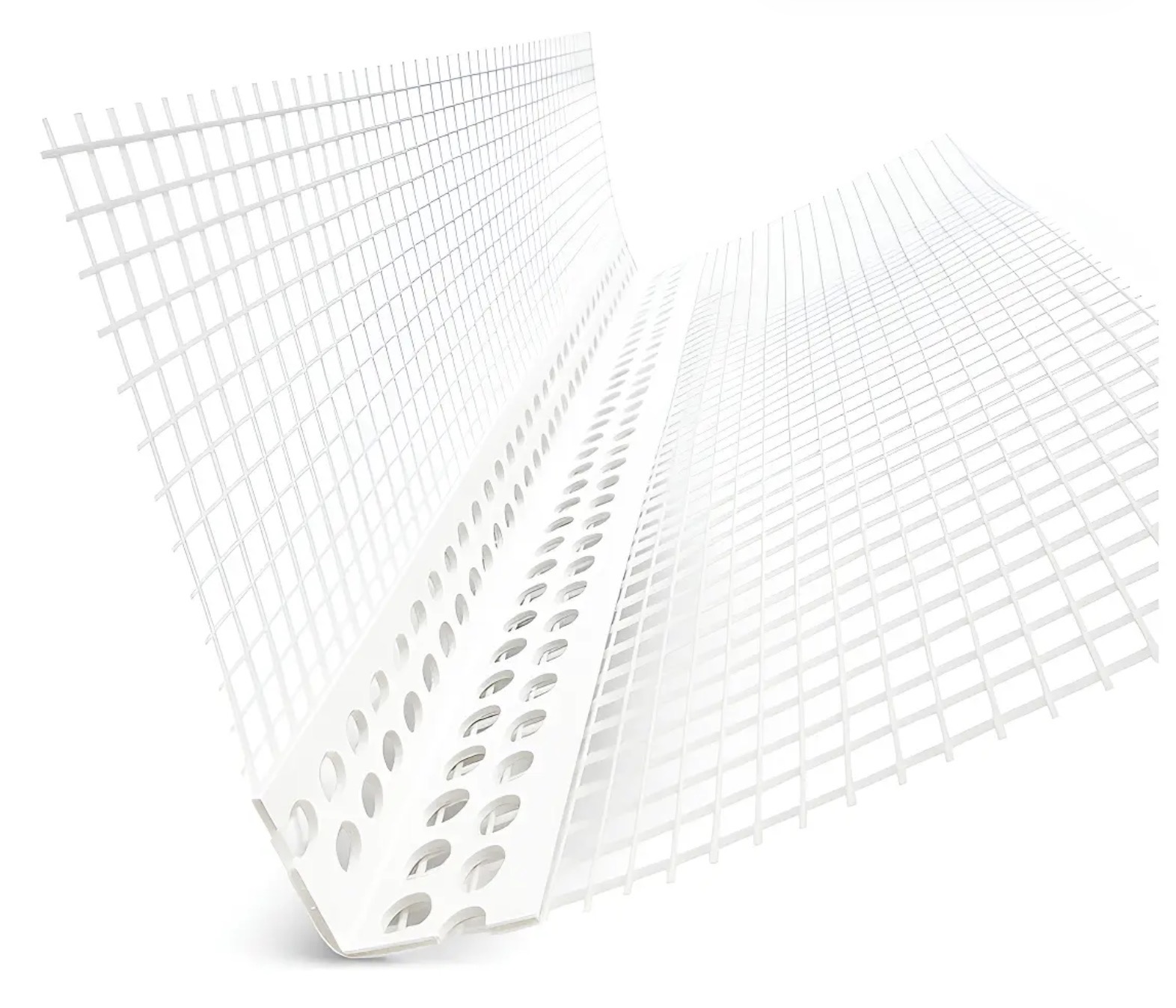 Kit 2 Pcs 1,25m Cantoneira Perfurada Em Pvc C/ Fibra Vidro
