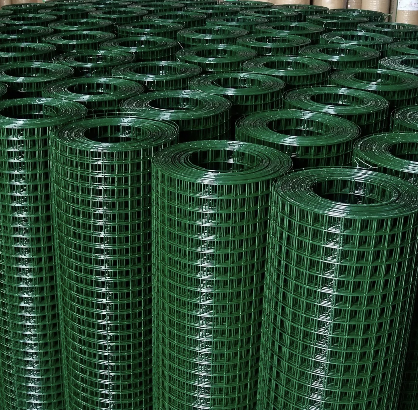 Tela Soldada Multiuso Revestida De Pvc Verde Rolo 30m X 1m — imagem 4