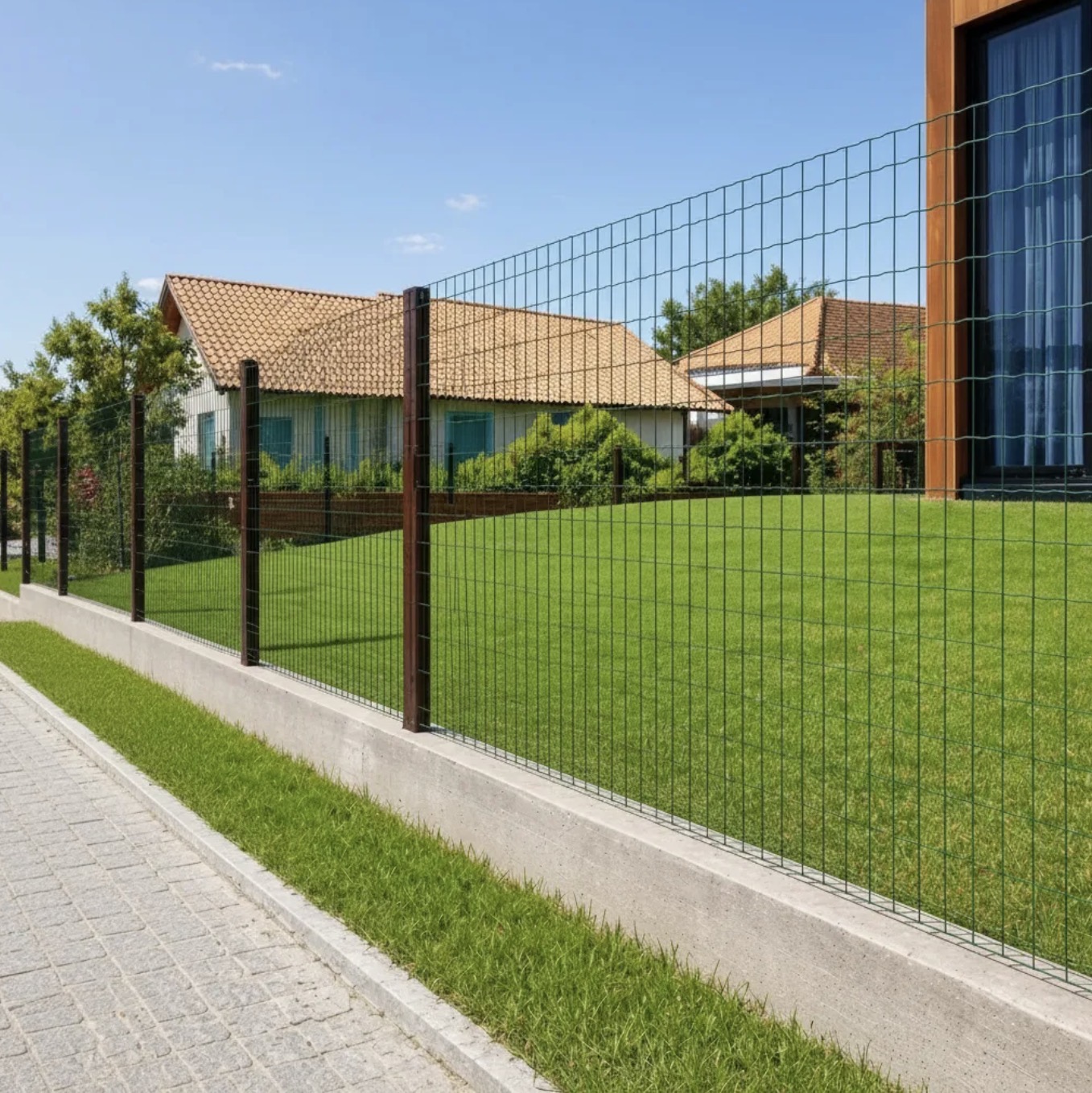 Kit 2 Rolos Tela Soldada Revestida Pvc Verde Total 50m X 1m — imagem 3